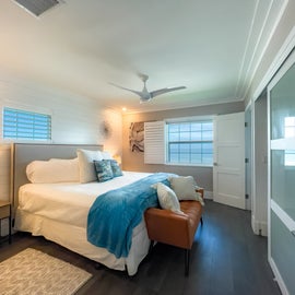 Oceanfront view in primary bedroom