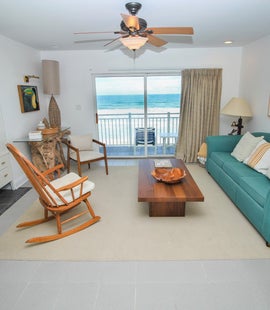 Oceanfront views from living room