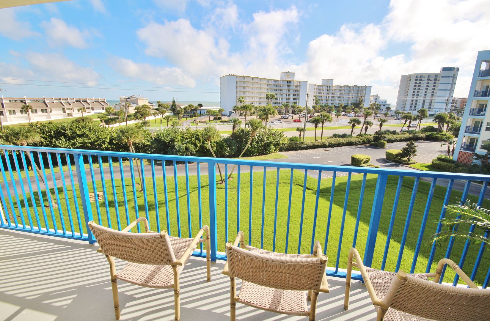 Soak up some sun on this balcony