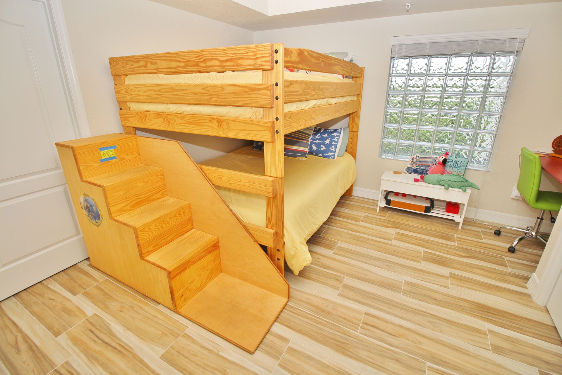 Second bedroom with bunk bed