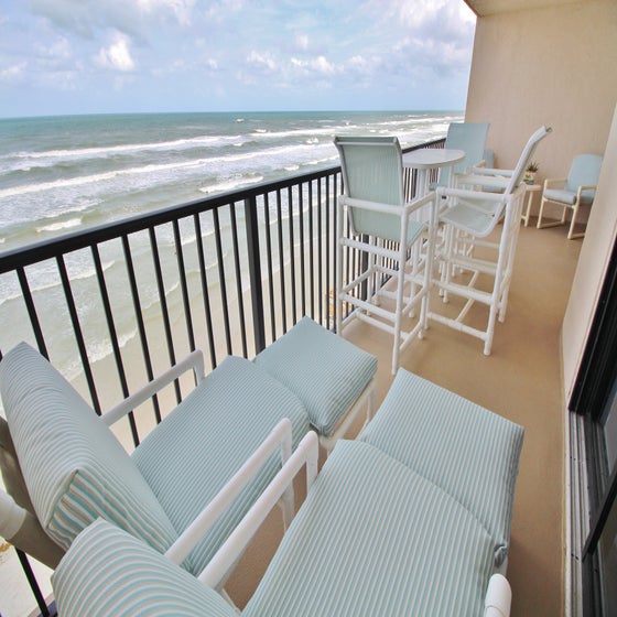 Furnished Balcony with Front Row Seats to Ocean Views
