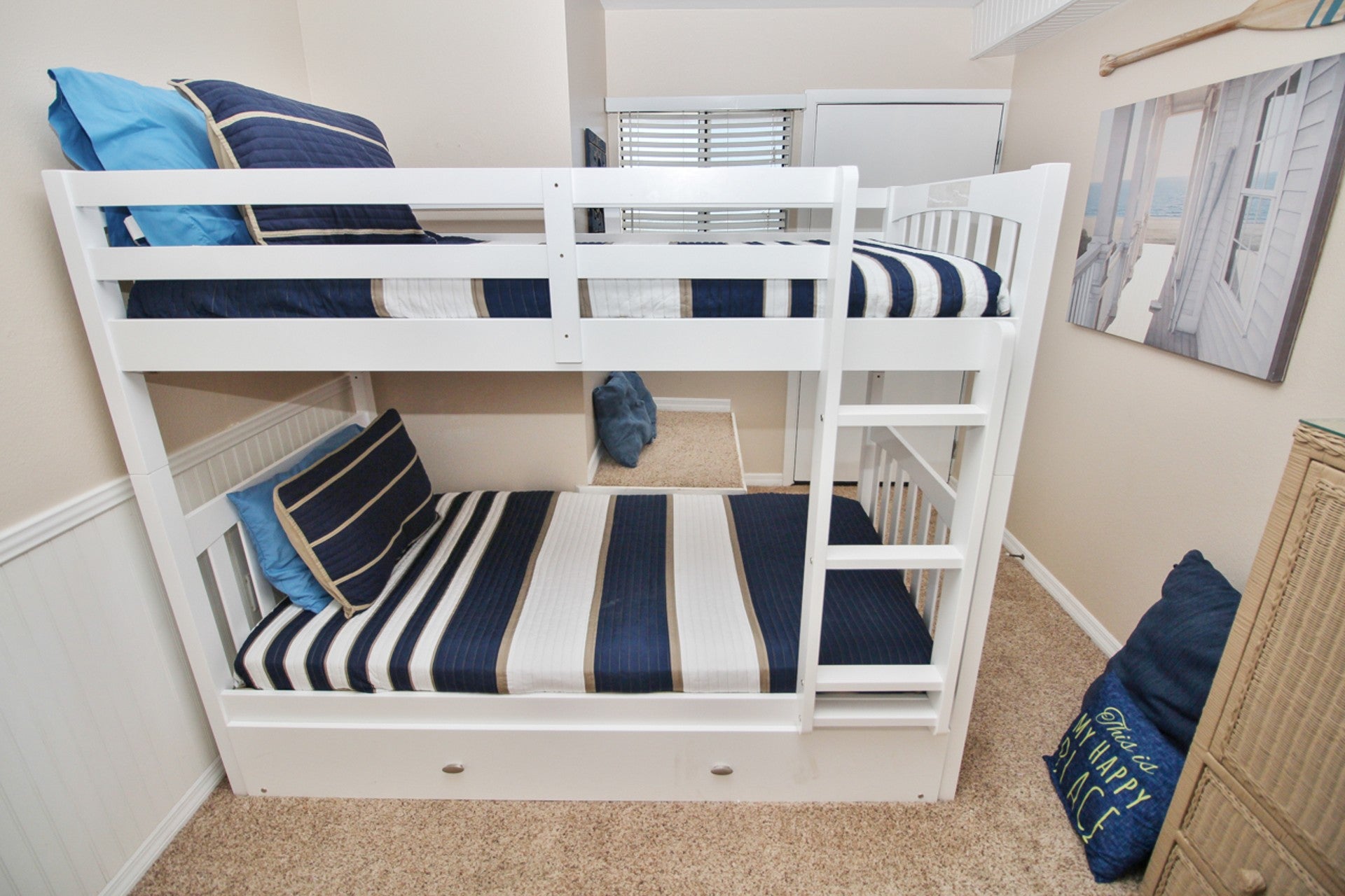 Twin Bunk Beds in Second Bedroom