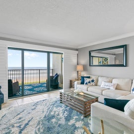 Living room with incredible ocean views