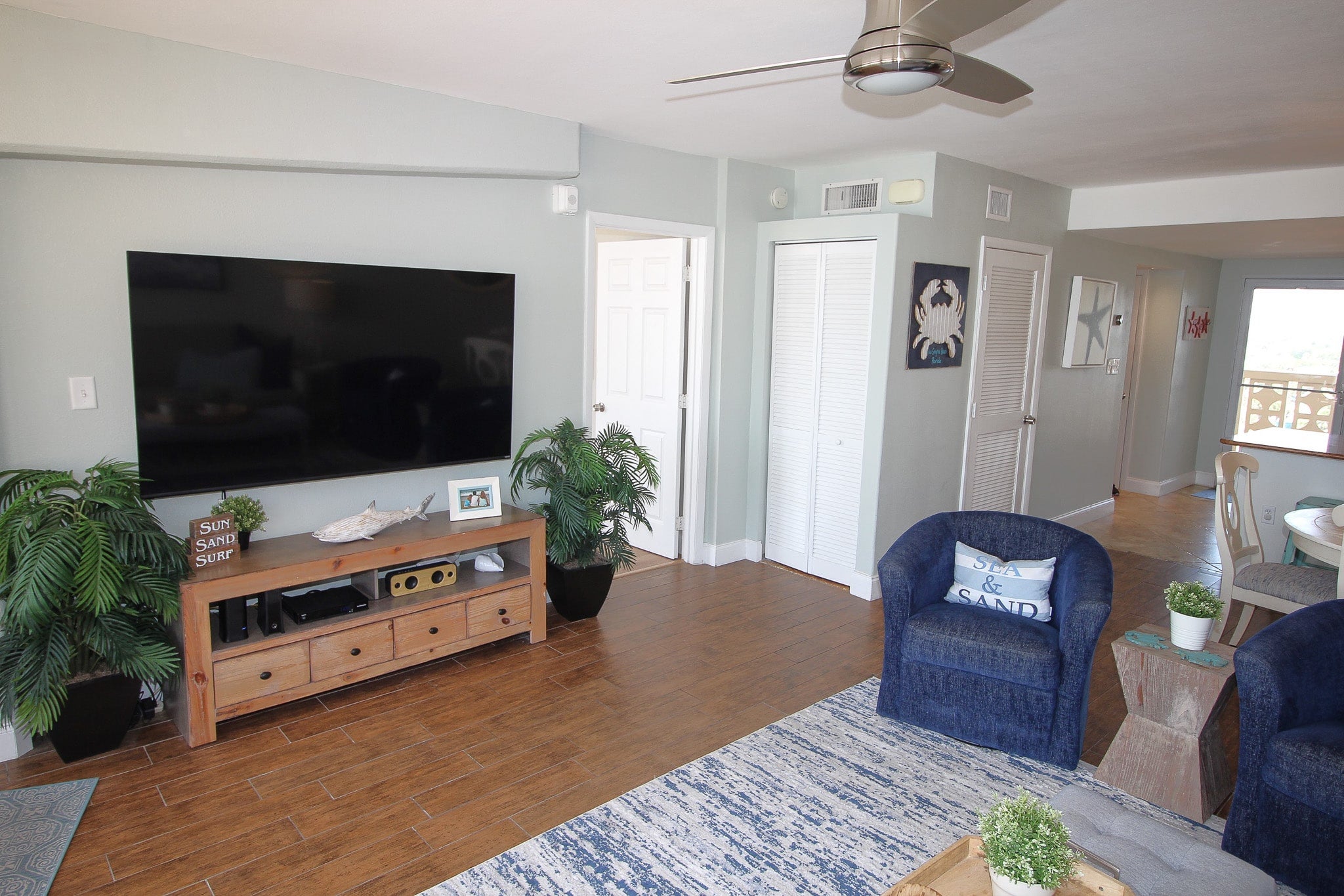 Large Smart TV in Living Room