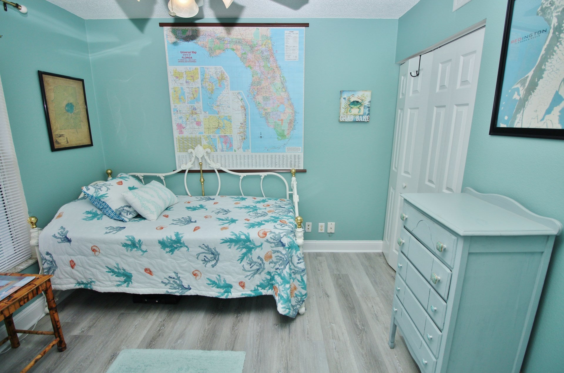 Turquoise Hues in Second Bedroom