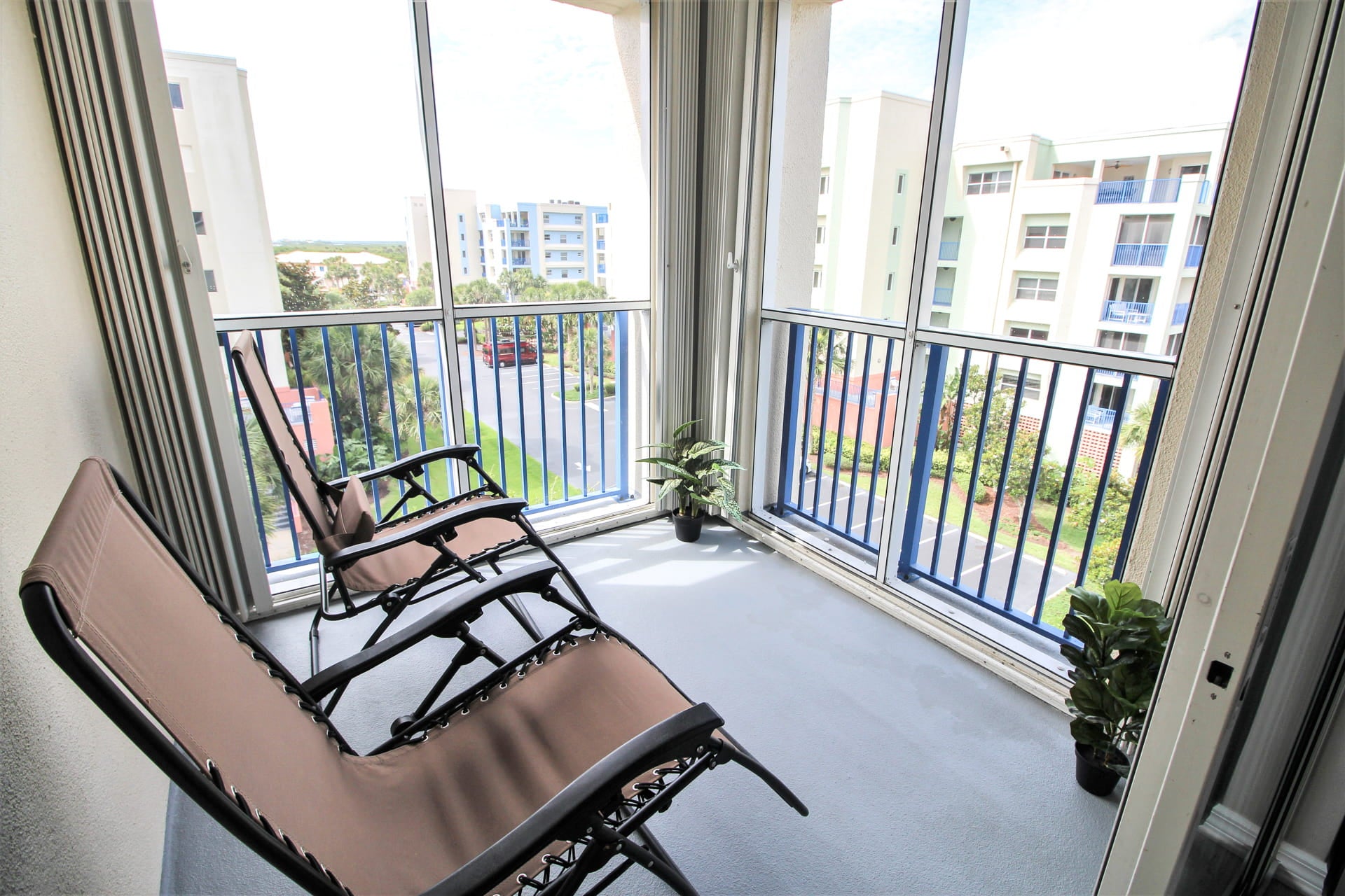Lounge on the Furnished Balcony
