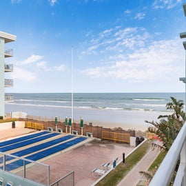 View of Shuffleboard Court and Beach from Balcony