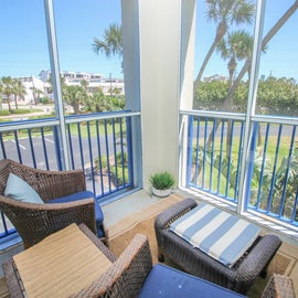 Lounge on the balcony in Florida's great weather