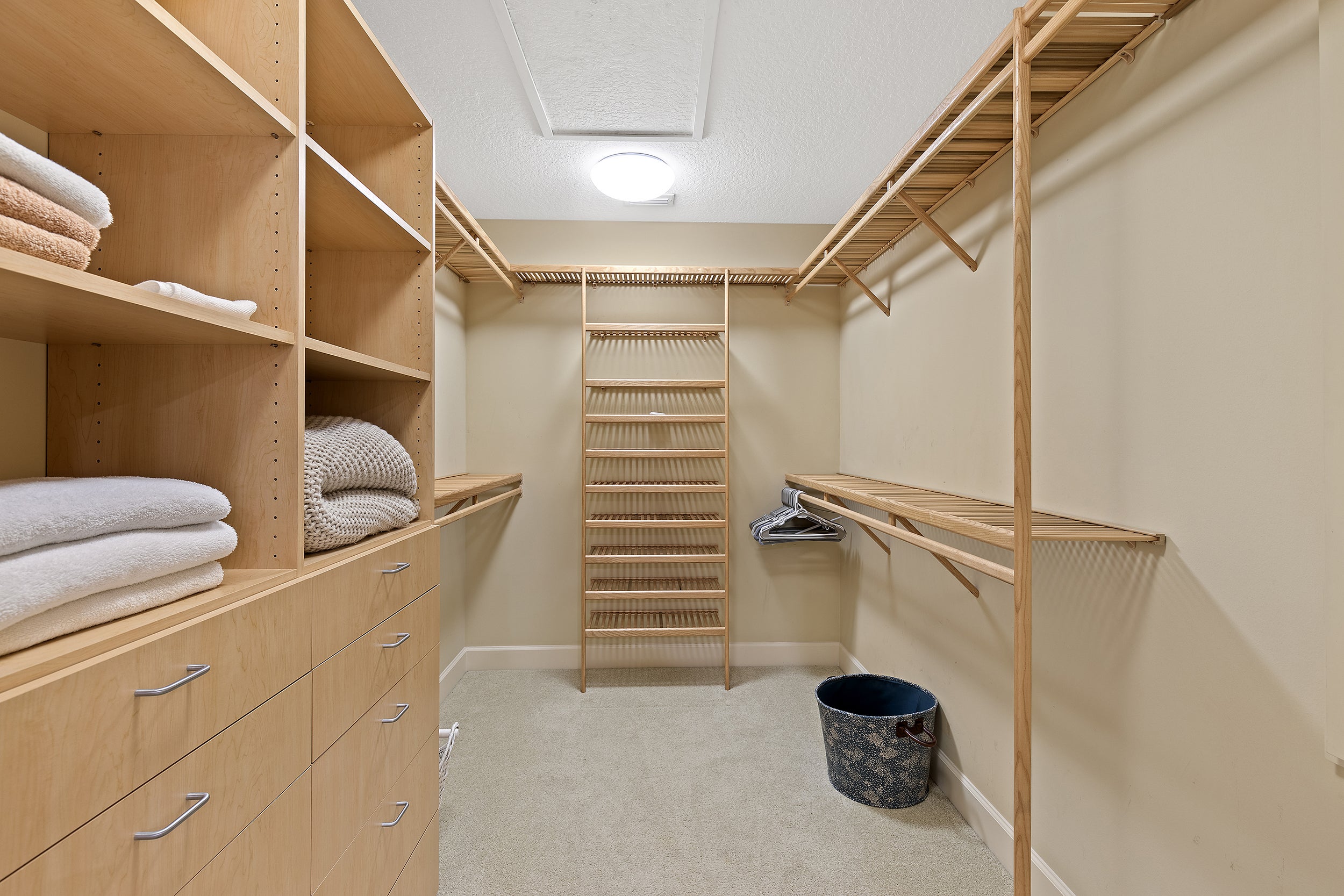 Huge closet in primary bedroom with plenty of storage