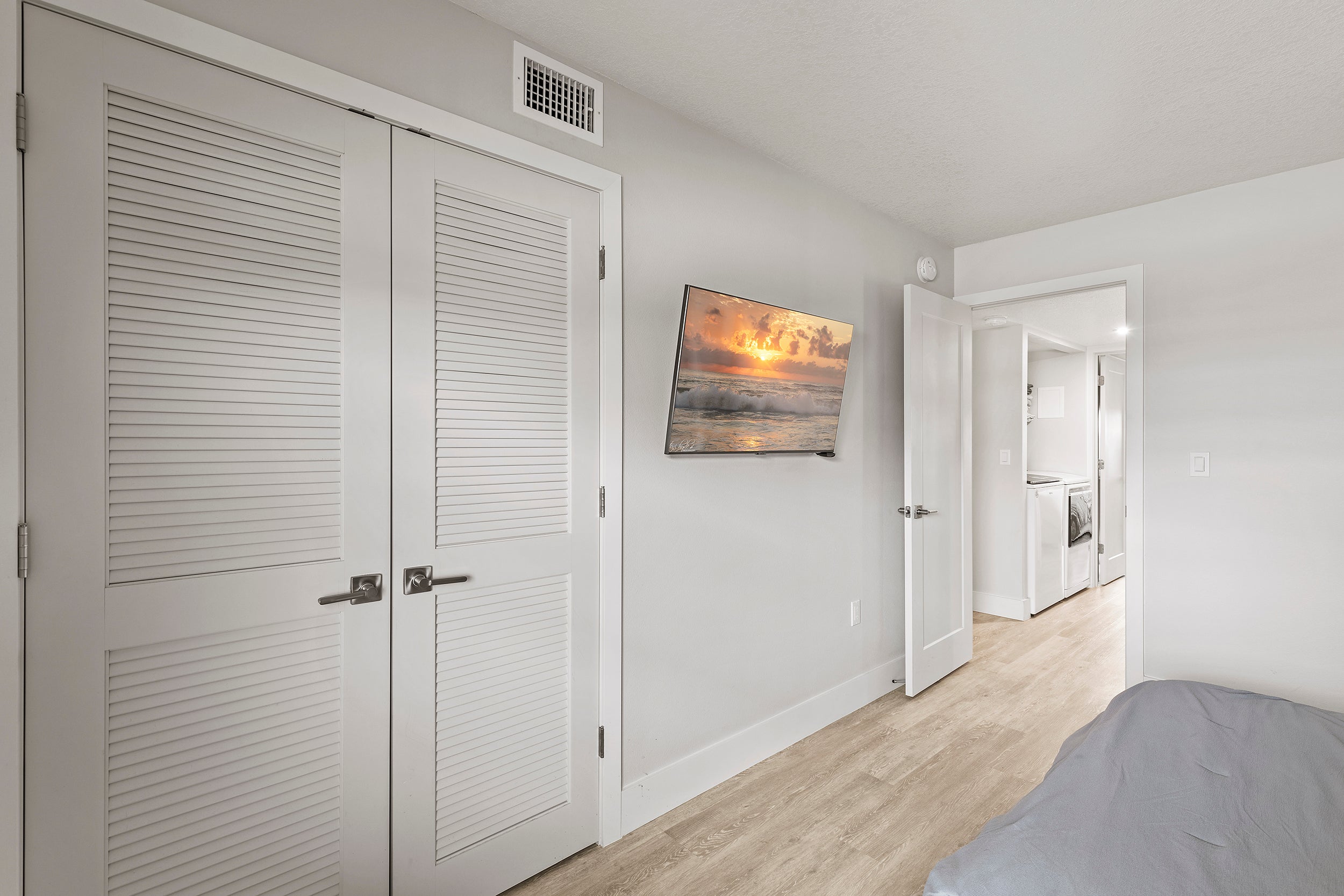 Guest Bedroom with Flat Screen TV