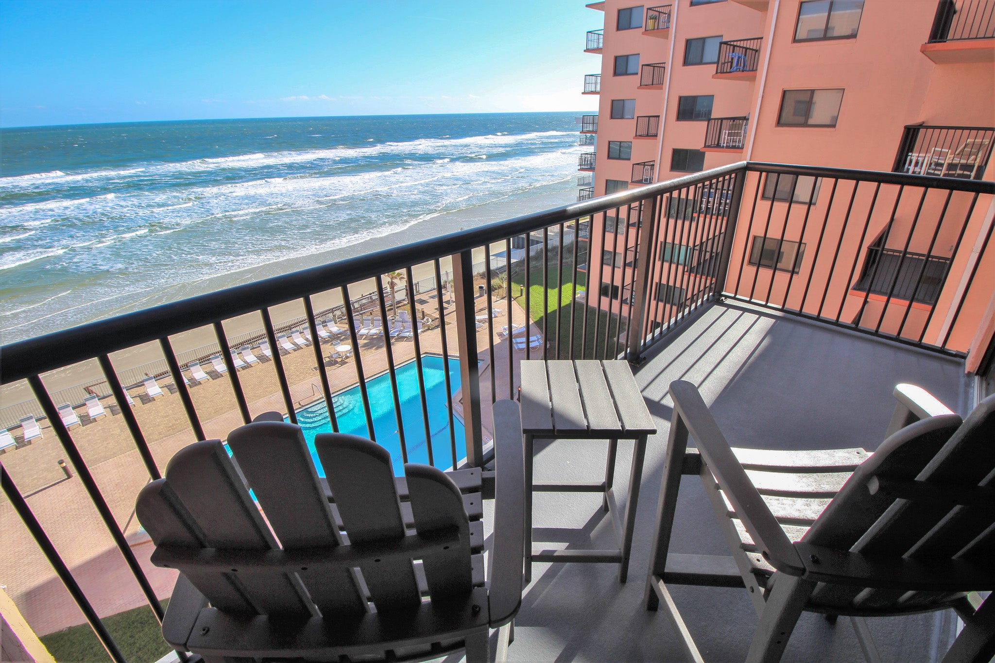 Oceanfront balcony