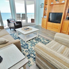 The Living Room with 24/7 Ocean Views