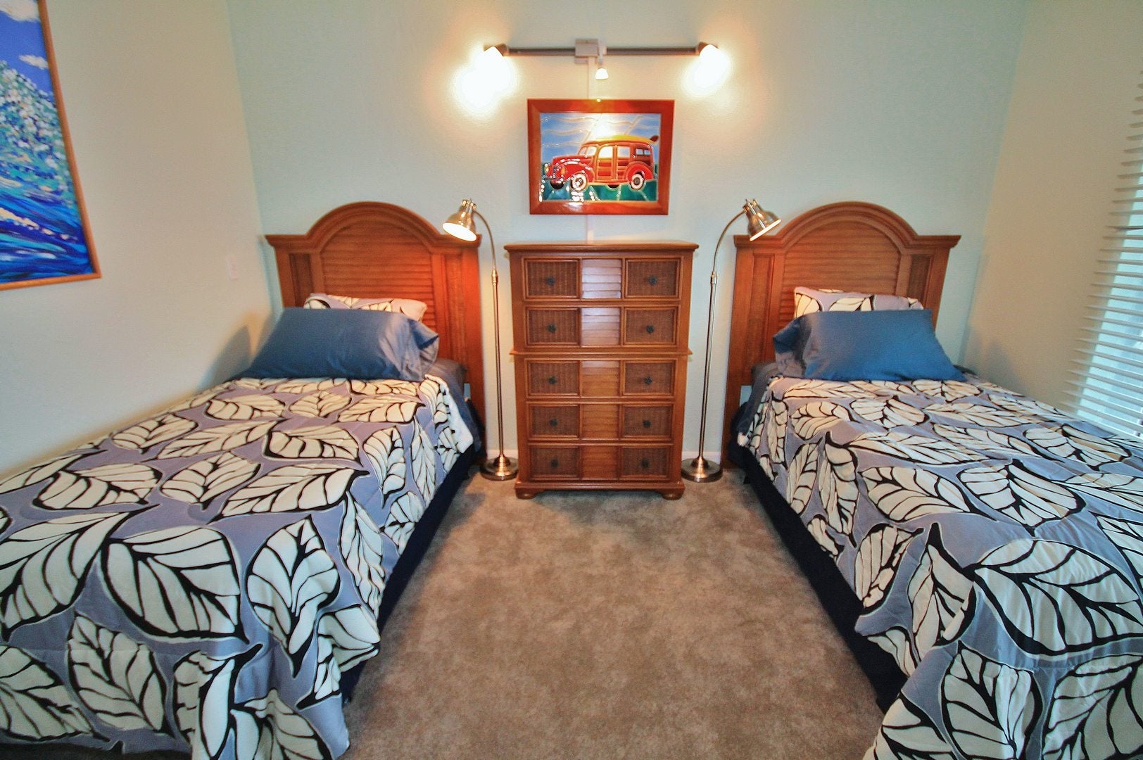 Two Twin Beds in Second Bedroom