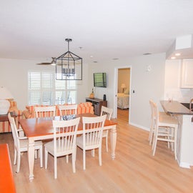 Open-concept dining area
