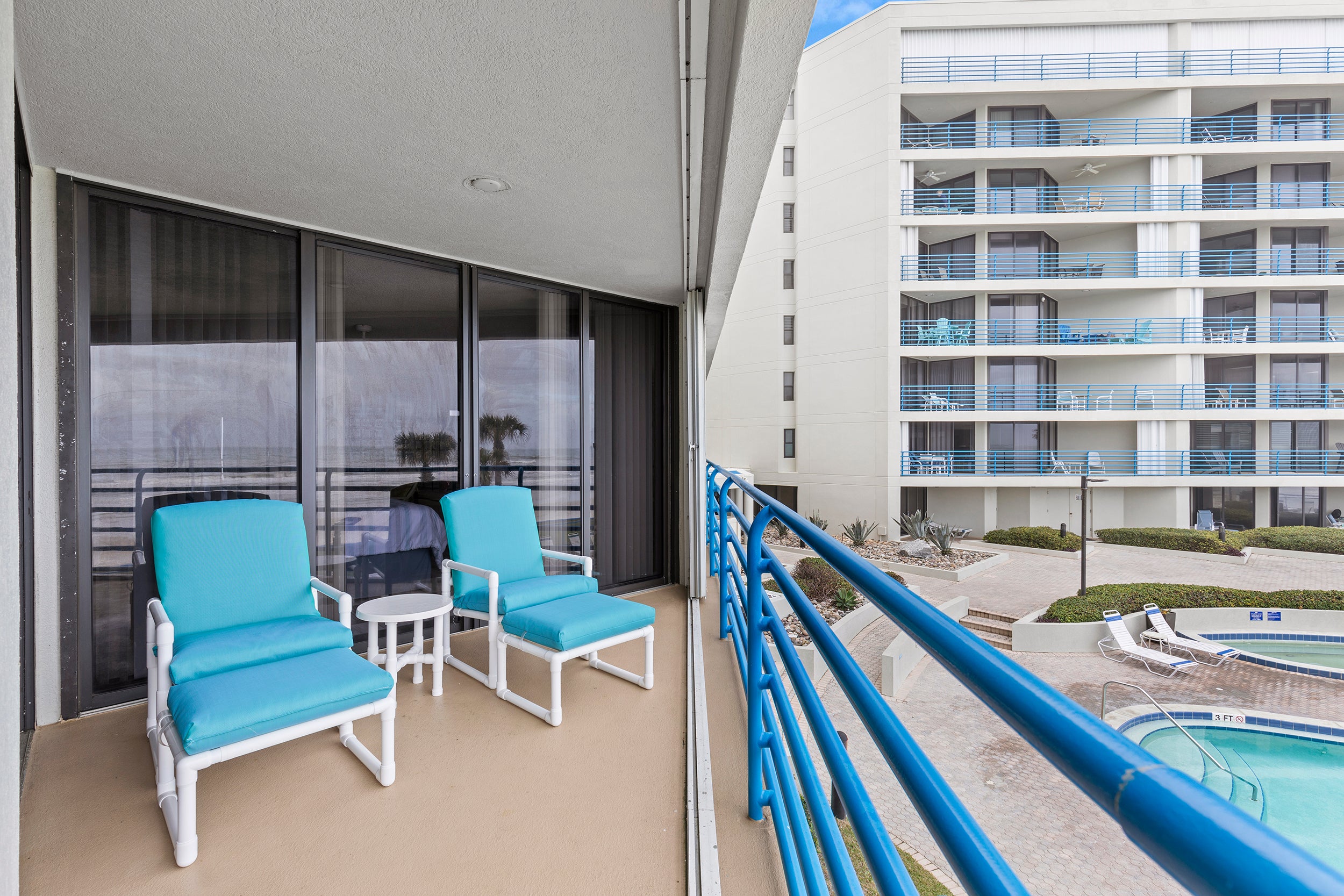 Relax on the Spacious Balcony